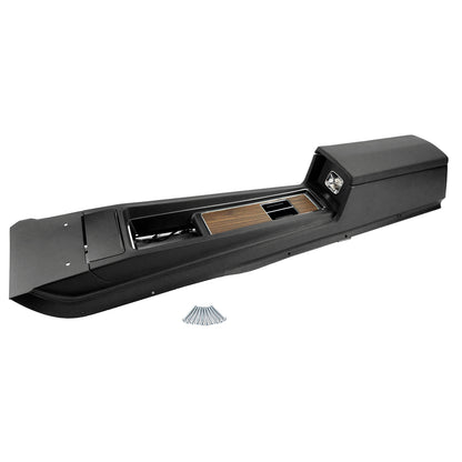 Center Console Assembly | Automatic Transmission | Deluxe Woodgrain | 1969 Ford Mustang