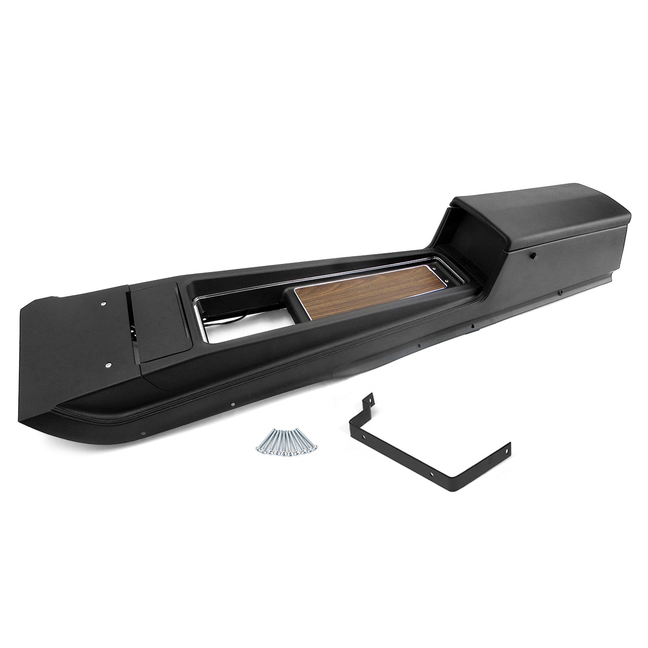 Center Console Assembly | Automatic Transmission | Deluxe Woodgrain | 1970 Ford Mustang