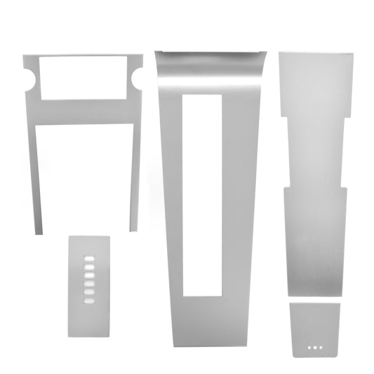 Center Console Overlay Set | Brushed Aluminum | Automatic | 1967 Ford Mustang