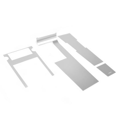 Center Console Overlay Set | Brushed Aluminum | Manual | 1967 Ford Mustang