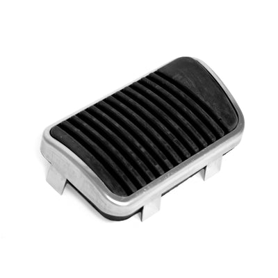 Classic Mustang Brake Pedal Pad with Stainless Trim | Drum Brakes | Manual Transmission