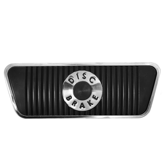 Brake Pedal Pad with Stainless Trim | Disc Brakes | Automatic | 1968-73 Ford Mustang