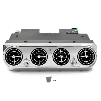 Underdash Hang-On Air Conditioner Evaporator Unit |Argent Bezel & Vents | 1965 Ford Mustang
