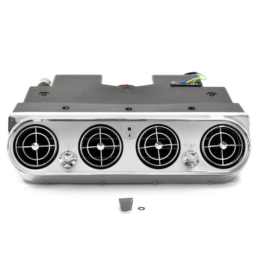 Underdash Hang-On Air Conditioner Evaporator Unit |Argent Bezel & Vents | 1965 Ford Mustang