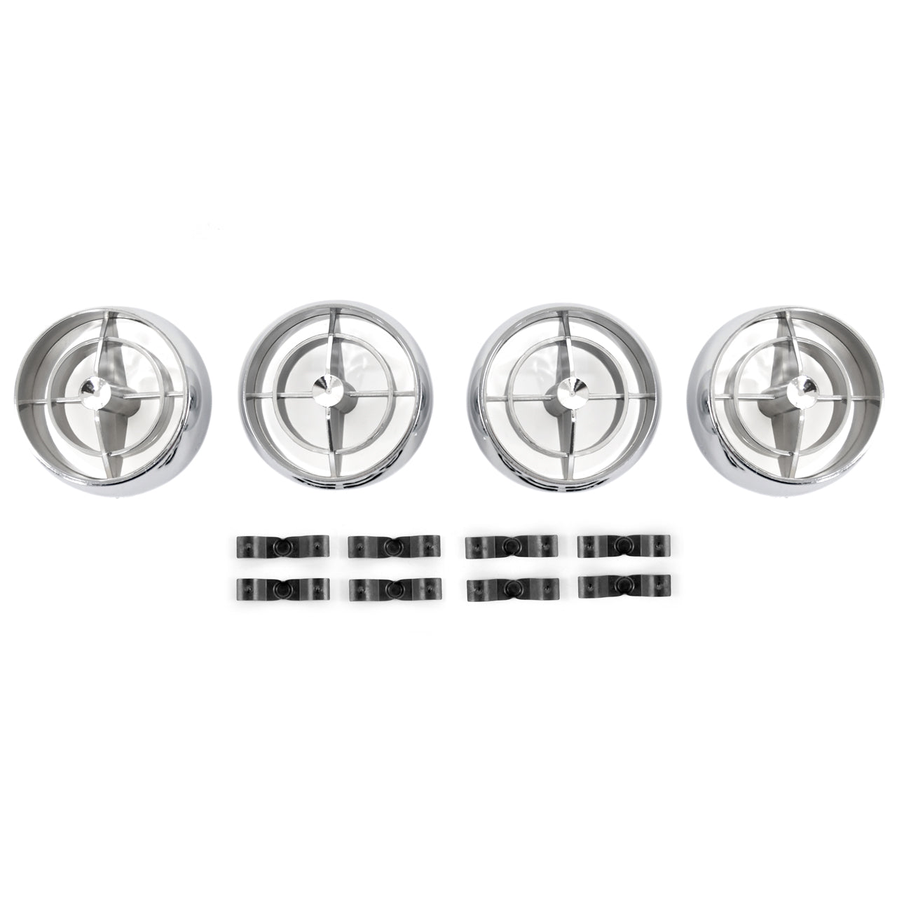 Underdash Hang-On Air Conditioner Fan Registers | Set of 4 | 1965 Ford Mustang