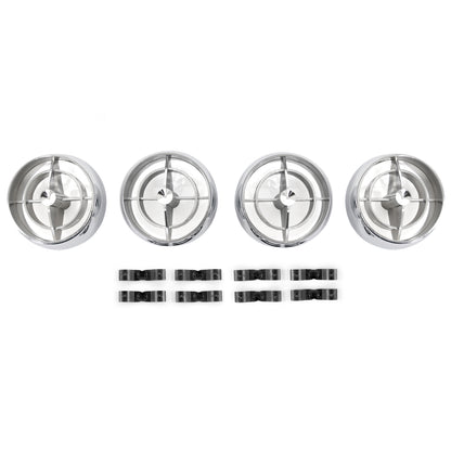 Underdash Hang-On Air Conditioner Fan Registers | Set of 4 | 1965 Ford Mustang