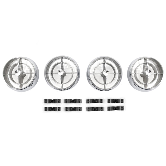 Underdash Hang-On Air Conditioner Fan Registers | Set of 4 | 1965 Ford Mustang