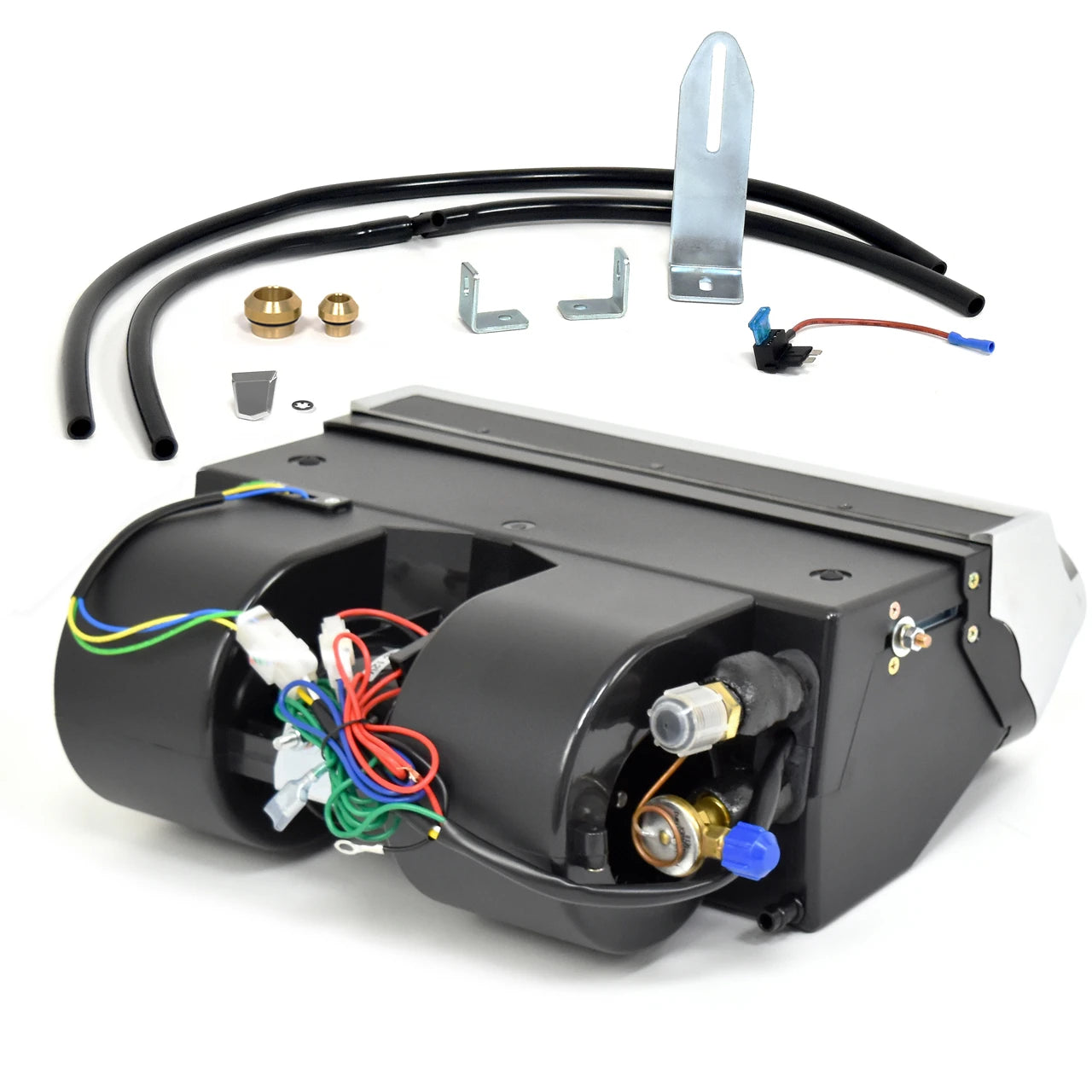 Underdash Hang-On Air Conditioner Evaporator Unit |Argent Bezel & Vents | 1966 Ford Mustang