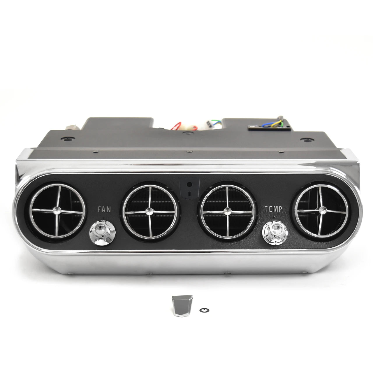 Underdash Hang-On Air Conditioner Evaporator Unit |Argent Bezel & Vents | 1966 Ford Mustang