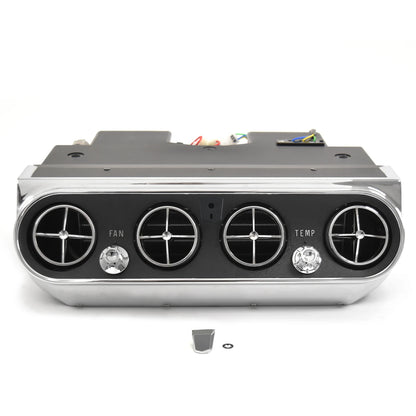 Underdash Hang-On Air Conditioner Evaporator Unit |Argent Bezel & Vents | 1966 Ford Mustang
