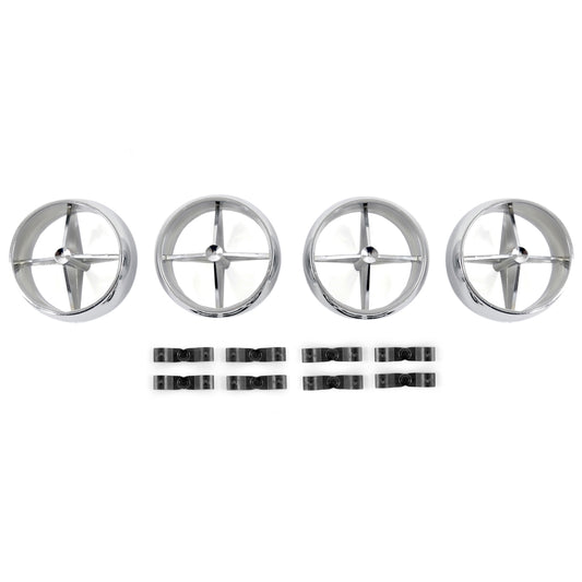 Underdash Hang-On Air Conditioner Fan Registers | Set of 4 | 1966 Ford Mustang
