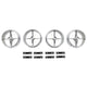Underdash Hang-On Air Conditioner Fan Registers | Set of 4 | 1966 Ford Mustang