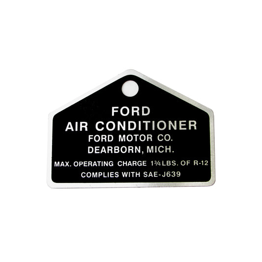 Ford Air Conditioning Compressor Tag | 1964-73 Ford Mustang
