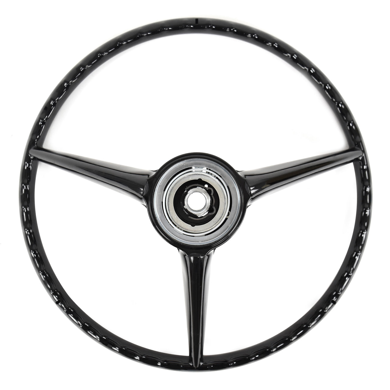 Steering Wheel | 3 Spoke | Black | Alternator-Type | 1965-66 Ford Mustang