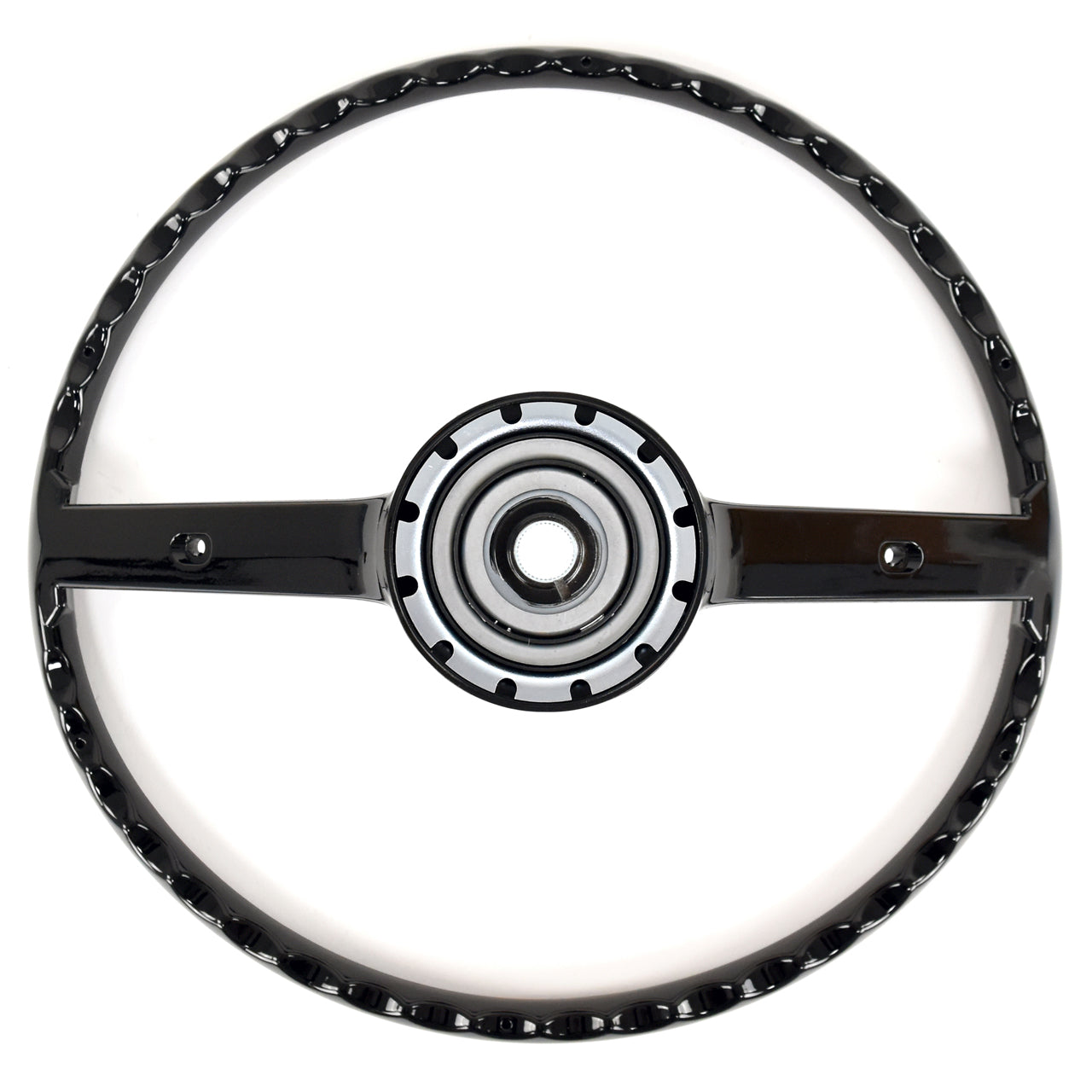 Steering Wheel | 2 Spoke | Black | For Horn Bars | 1970-73 Ford Mustang