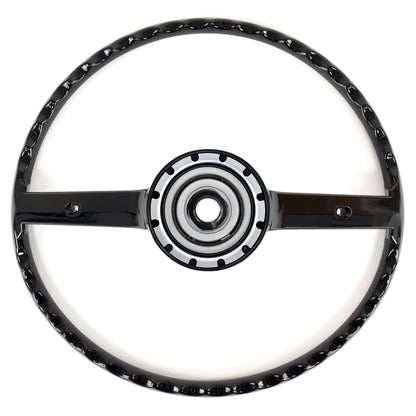 Steering Wheel | 2 Spoke | Black | For Horn Bars | 1970-73 Ford Mustang