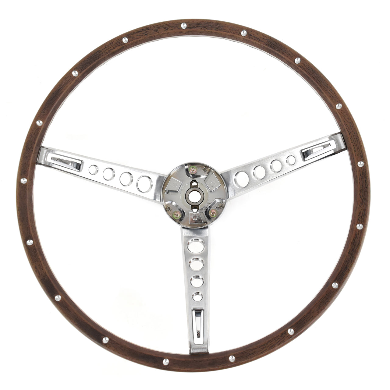 Steering Wheel | 3 Spoke | Deluxe Woodgrain | 1967 Ford Mustang
