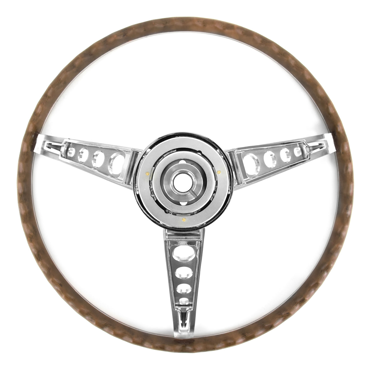 Steering Wheel | 3 Spoke | Deluxe Woodgrain | 1967 Ford Mustang