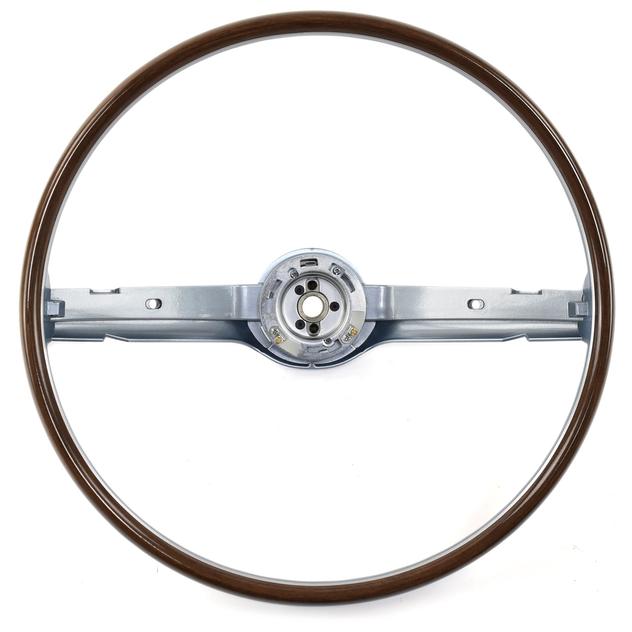 Steering Wheel | 2 Spoke | Blue | Deluxe Woodgrain | 1968 Ford Mustang