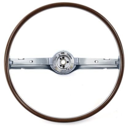 Steering Wheel | 2 Spoke | Blue | Deluxe Woodgrain | 1968 Ford Mustang