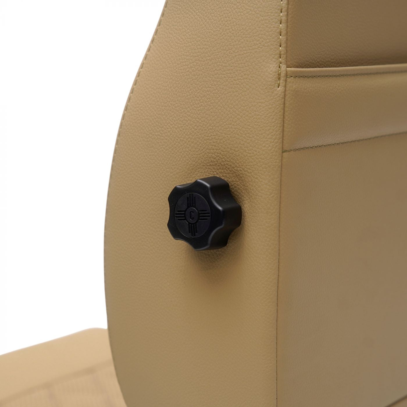 Caballo Front Bucket Seats | Cashew Diamond Stitch | 1965–70 Ford Mustang