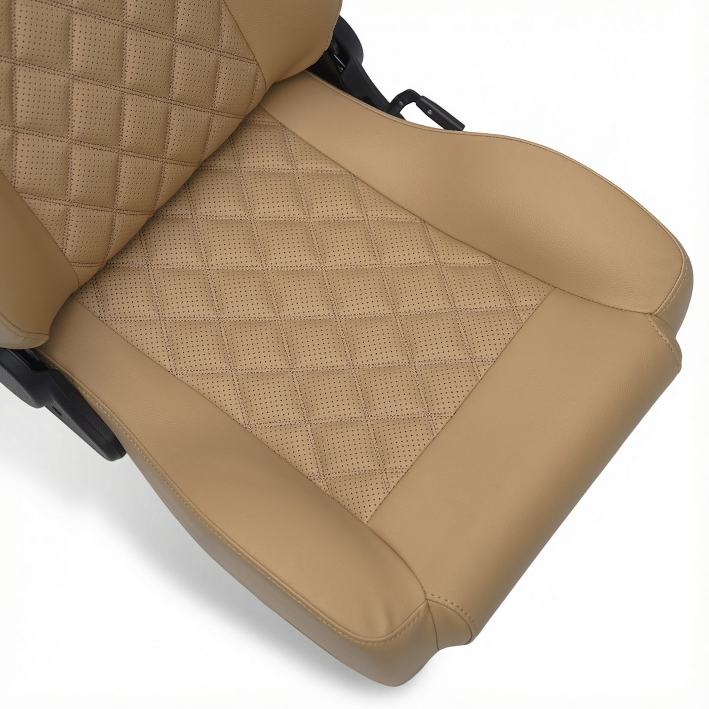 Caballo Front Bucket Seats | Cashew Diamond Stitch | 1965–70 Ford Mustang
