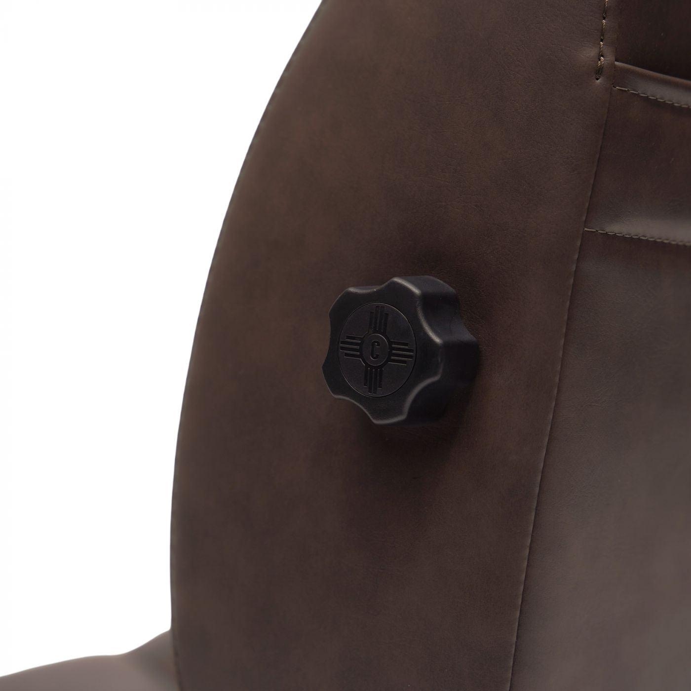 Caballo Front Bucket Seats | Espresso Diamond Stitch | 1965–70 Mustang