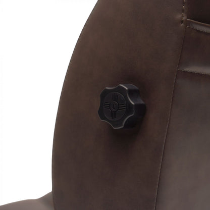 Caballo Front Bucket Seats | Espresso Diamond Stitch | 1965–70 Mustang