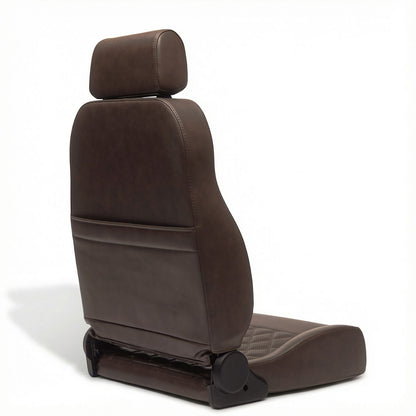 Caballo Front Bucket Seats | Espresso Diamond Stitch | 1965–70 Mustang