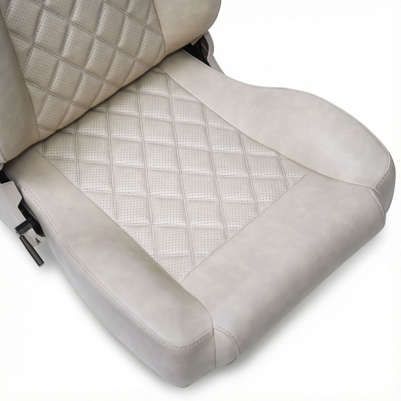 Caballo Front Bucket Seats | Parchment Diamond Stitch | 1965–70 Ford Mustang