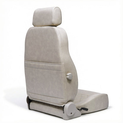 Caballo Front Bucket Seats | Parchment Diamond Stitch | 1965–70 Ford Mustang