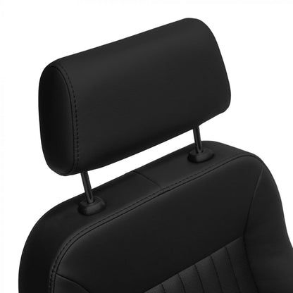Caballo Front Bucket Seats | Black Vertical Pleats | 1965–70 Ford Mustang