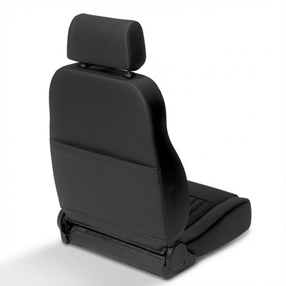 Caballo Front Bucket Seats | Black Vertical Pleats | 1965–70 Ford Mustang