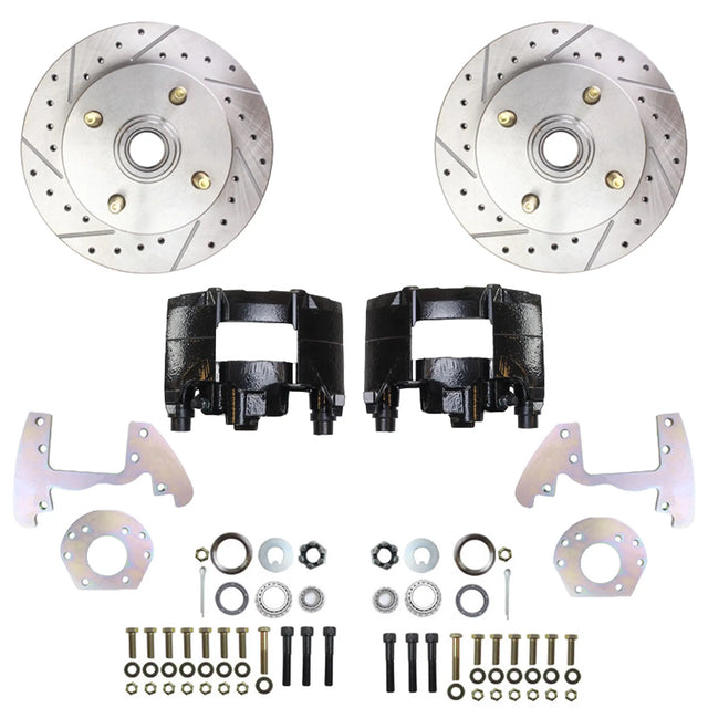 Front Disc Brake Conversion Kit | 4-Lug | 1964-70 Ford Mustang 170/200 6-cyl