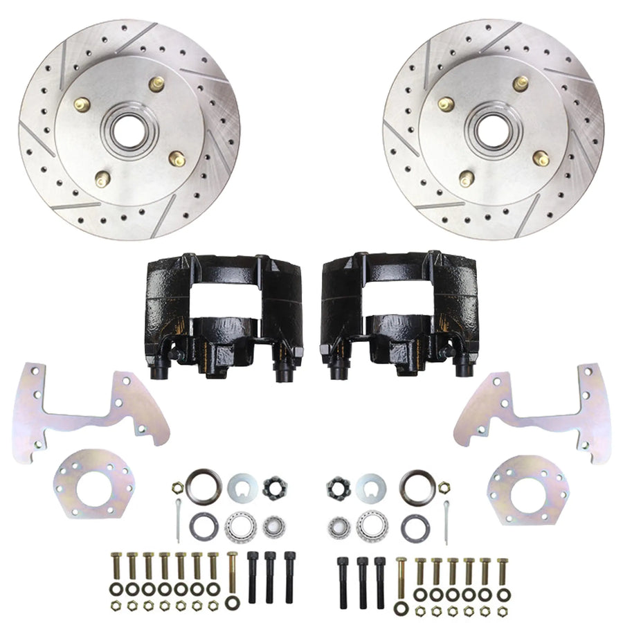 Front Disc Brake Conversion Kit | 4-Lug | 1964-70 Ford Mustang 170/200 6-cyl