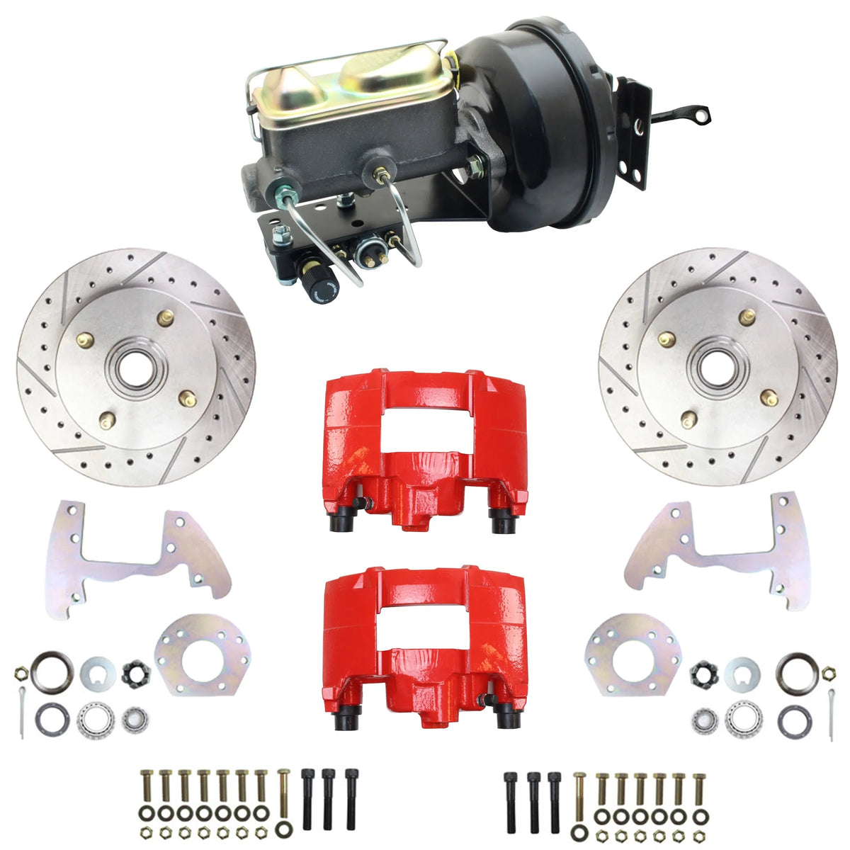 Front Power Disc Brake Conversion Kit | 4-Lug | 1964-66 Ford Mustang 6-cyl